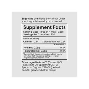 Concentrated CBD Oil- 1,000 mg