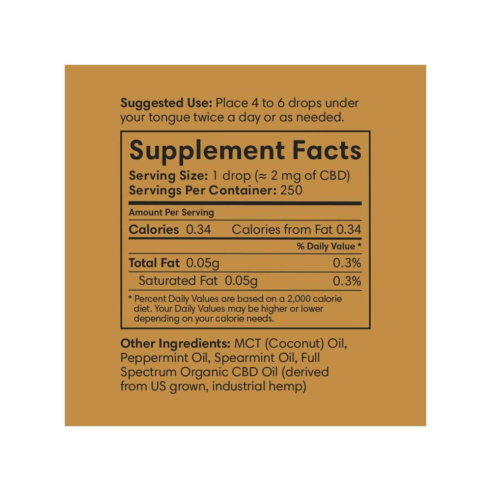 Mellow Concentrated CBD Oil 500 mg